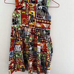 Colorful Harry Potter Girls Sleeveless Dress